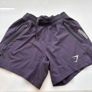 Gymshark Shorts Mens Extra Small Dark Purple  Athletic Drawstring Pockets
